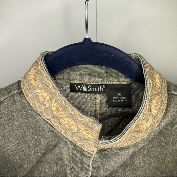 Willi Smith green denim jacket size s - Picture 5 of 6